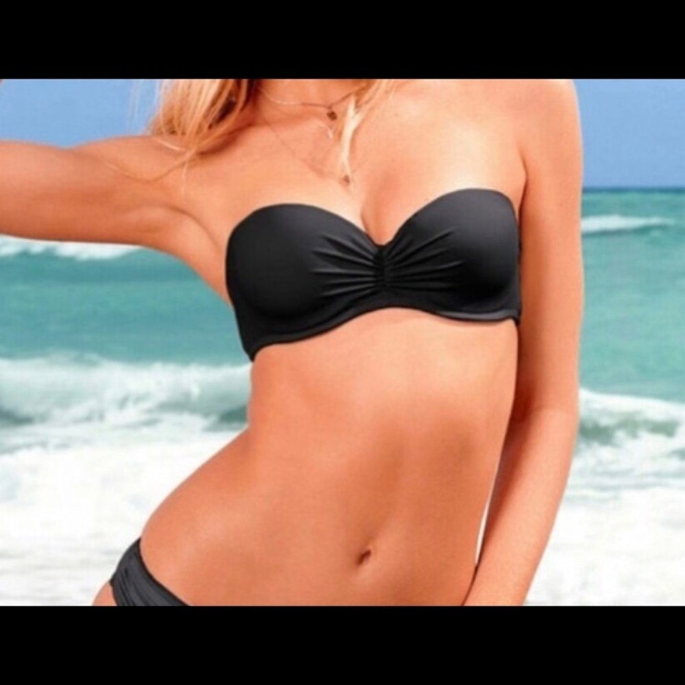 Strapless Bikini Top Black